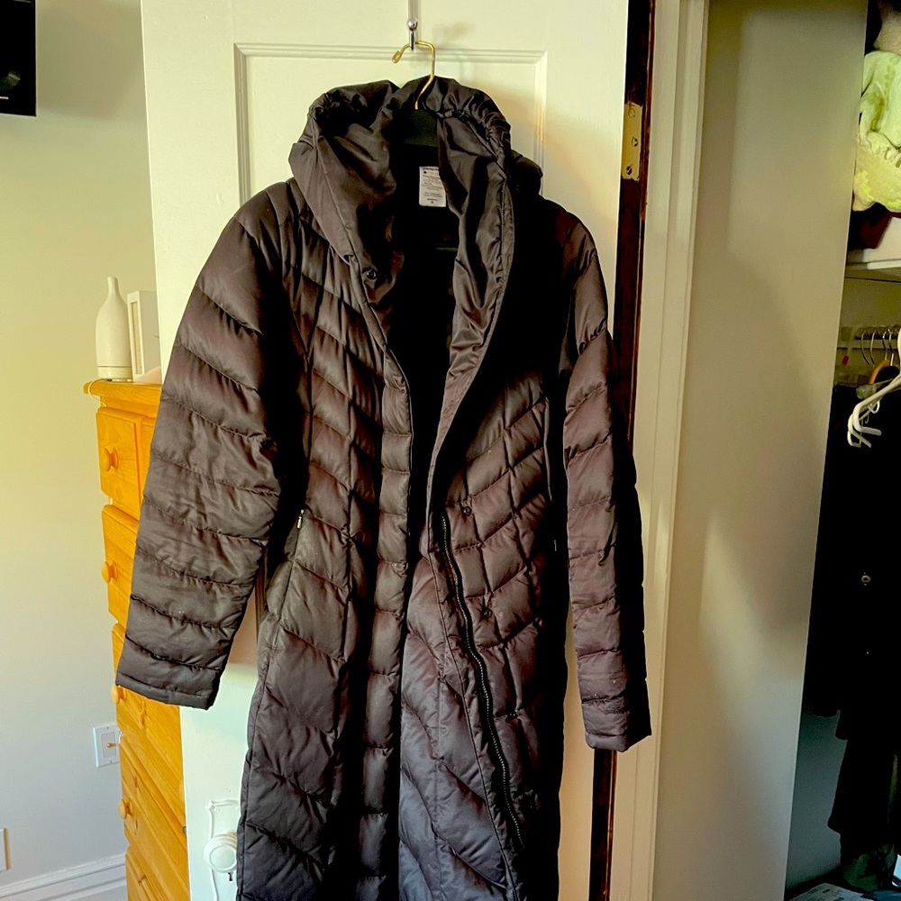 Patagonia long puffer down coat.